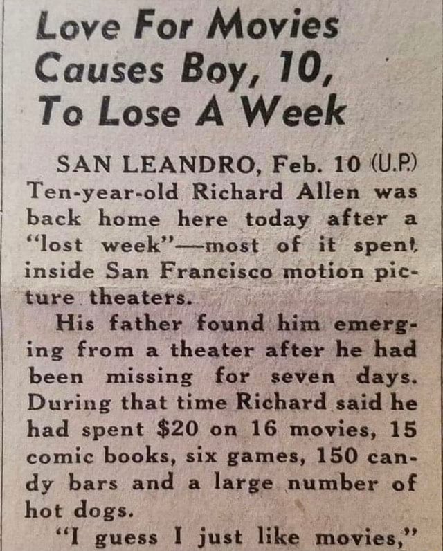 Will there ever be another kid as cool as Richard Allen?