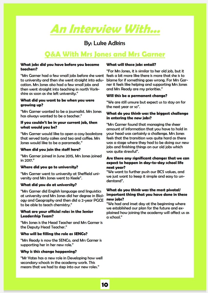 BCSchool1's tweet image. The final issue of the BCSPress for the year was released today, with the bumper BCSAnnual edition. Here are just a few highlights from our press teams recent write up. #newspaper #LoveLearningLoveLife