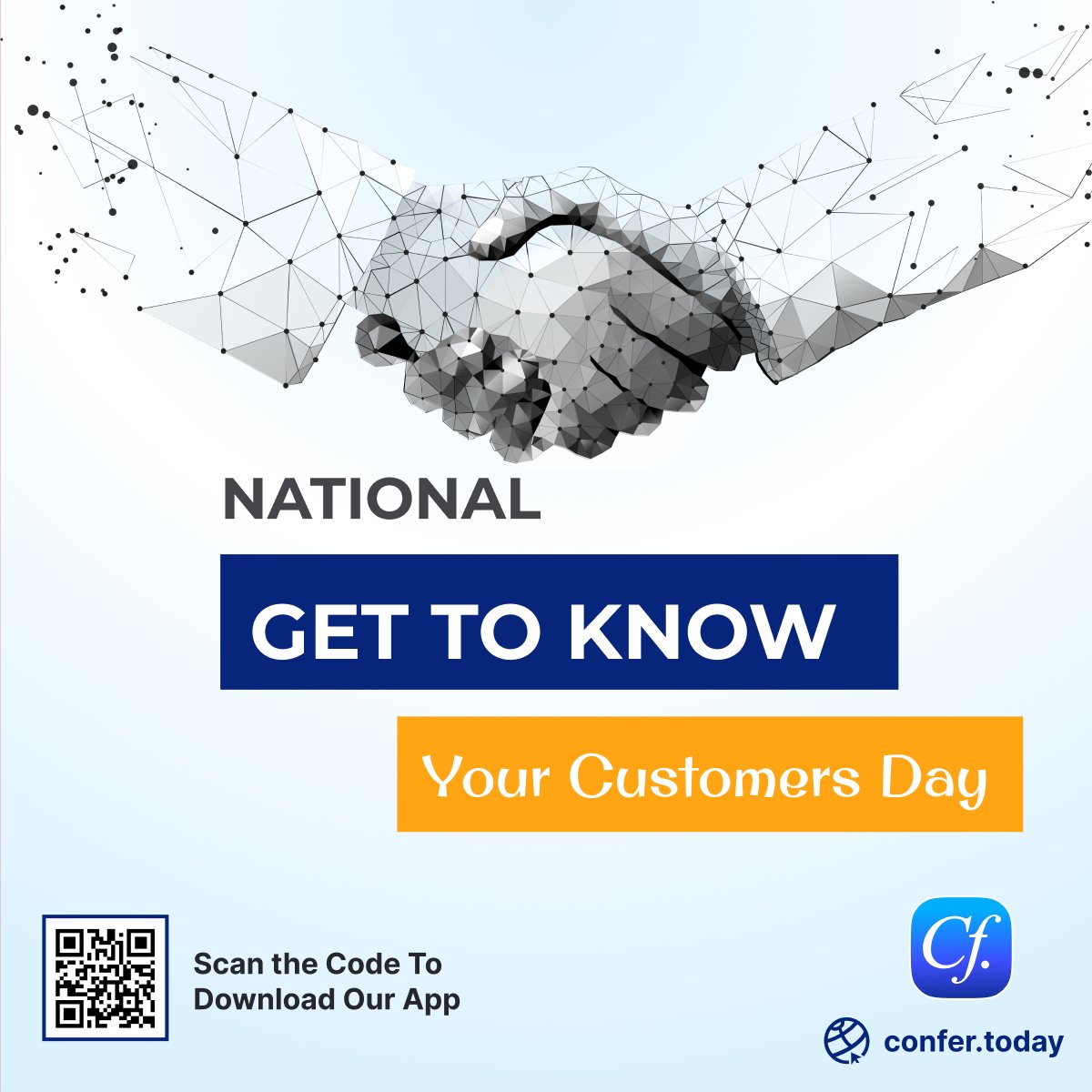 We don’t just want to help you find the lowest closing costs and monthly mortgage payments, we want to get to know you and your journey to homeownership! 
#NationalGettoKnowYourCustomersDay!