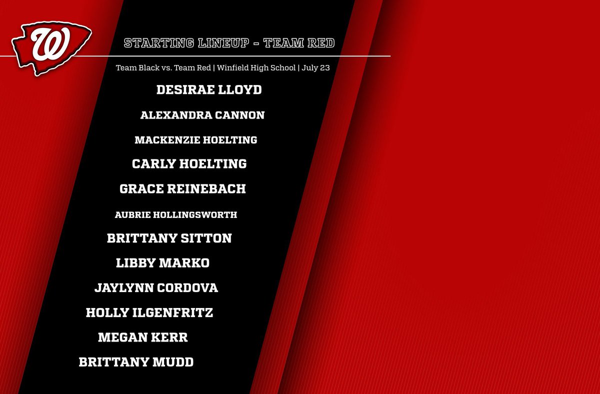 Here are the lineups for our 1st Annual Winfield Softball Alumni Game! 🥎