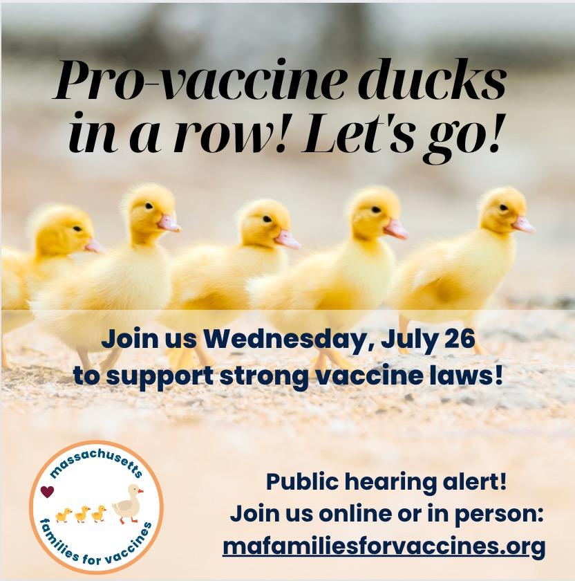 The #provax hearing has been rescheduled to next Wednesday the 26th! Thanks, everyone for your patience. Reach out to us at info@mafamiliesforvaccines.org to learn how you can help! #VaccinesSaveLives