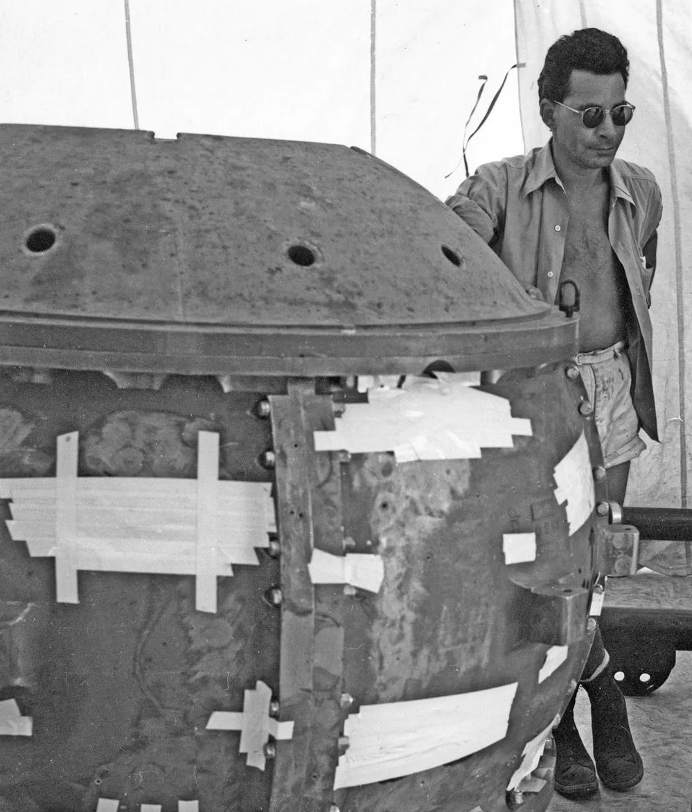WayBackWinnipeg's tweet photo. Forget Oppenheimer, let’s talk Slotin. As in, Winnipeg scientist Dr. Louis Slotin. 🧵 https://t.co/D3MwvnExA9