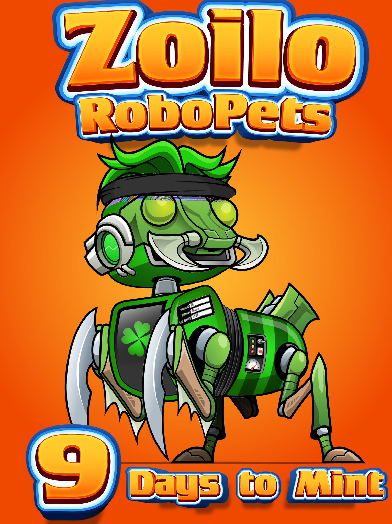 Drunk Robots on Twitter "Zoilo RoboPets Countdown 9 days to Mint