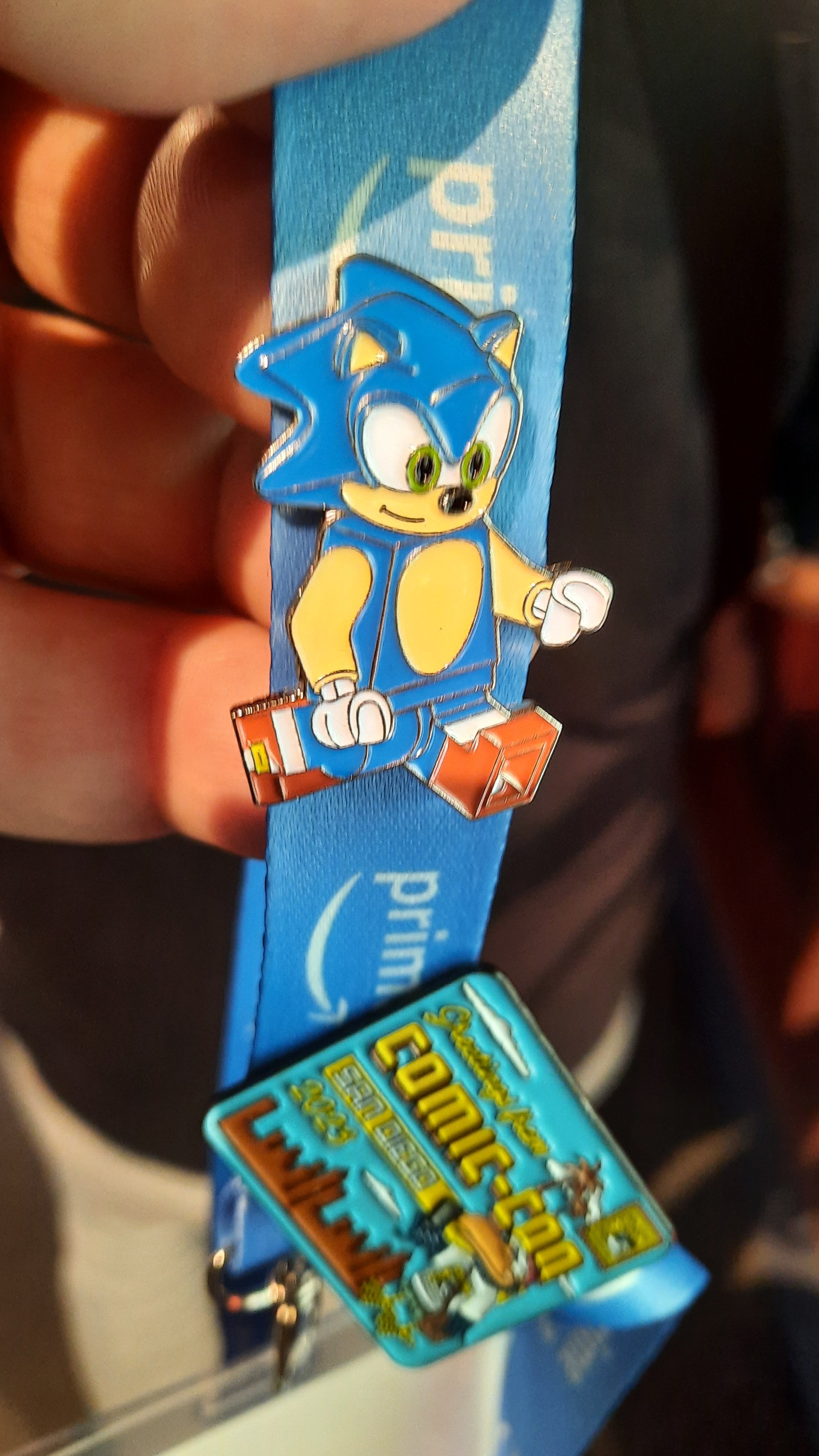 SDCC 2023 Exclusive LEGO Enamel Pin- Sonic the Hedgehog San Diego