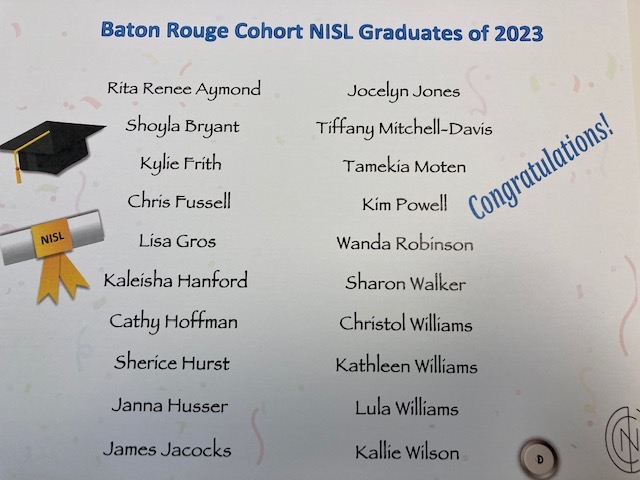 NislOsborne's tweet image. A big shout out to NCEE&apos;s Baton Rouge LA NISL cohort, which graduated this week.  Well done all!  And a special thanks to our amazing hosts in @WBRSchools  #LeadershipMatters #LearningtoLeading @CtrEdEcon
