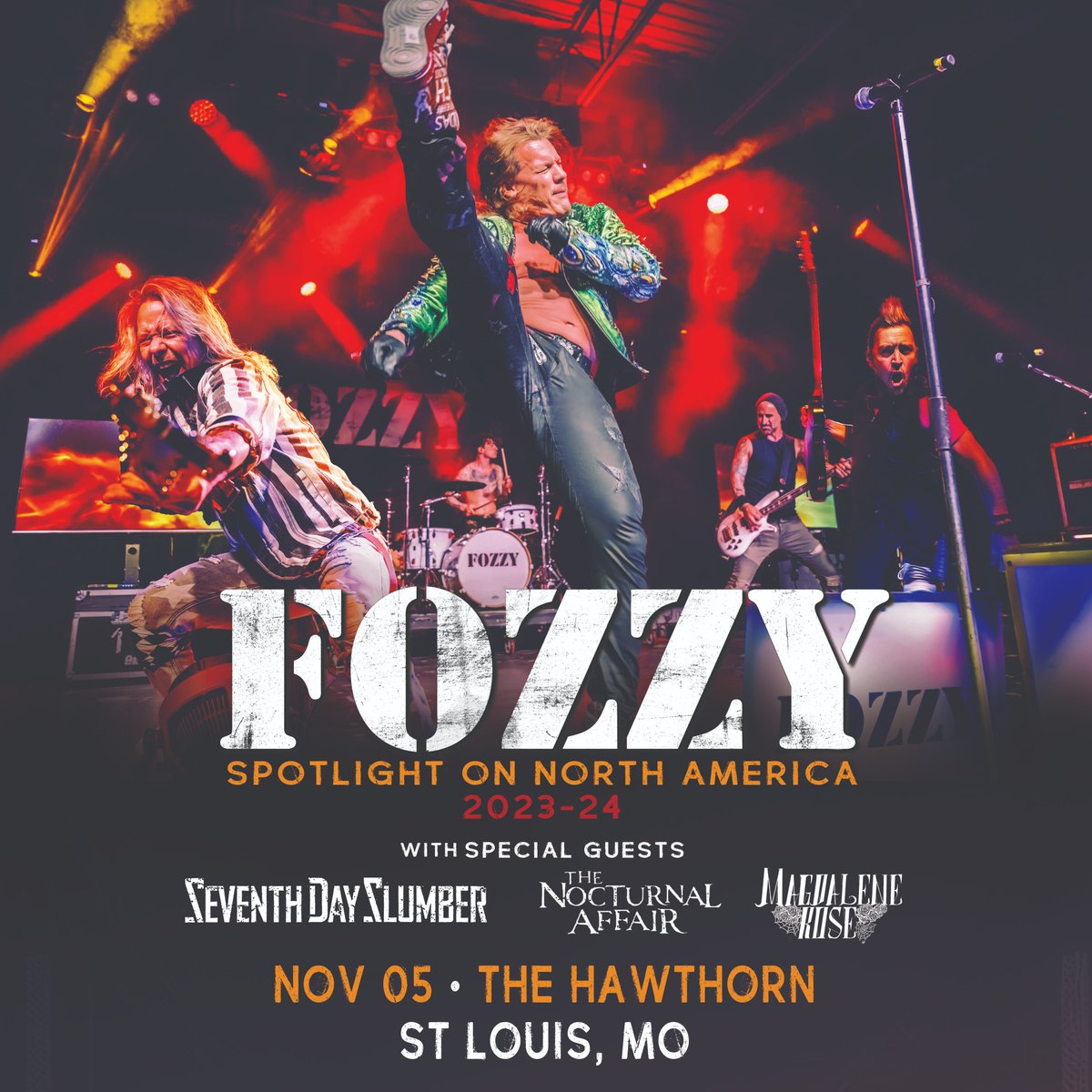 TheHawthornSTL's tweet photo. Tickets to see the one and only @FOZZYROCK are now on sale. 💥

🎟 → https://t.co/fBng01R5nN https://t.co/rWUIunkCzD