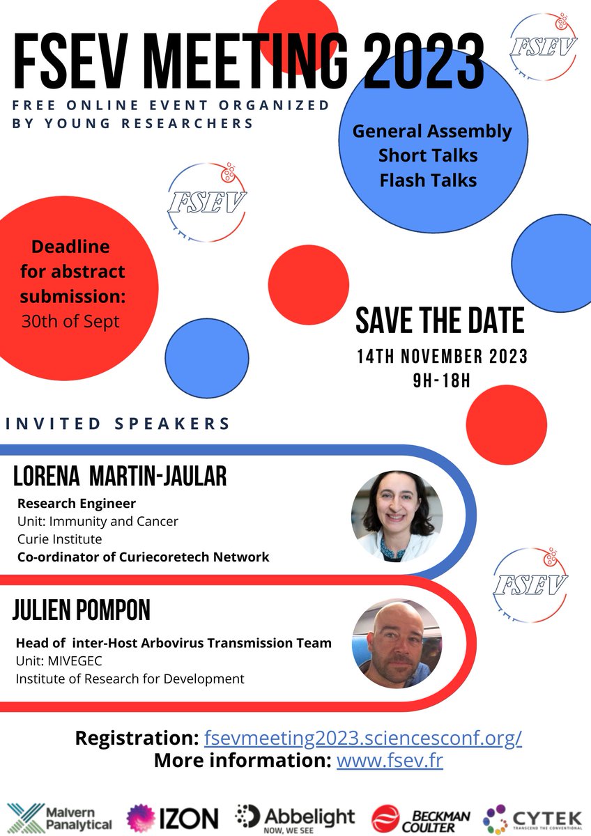 FrenchSocEVs (@french_soc_evs) on Twitter photo Mark your calendars for the highly anticipated #FSEV23 annual meeting, taking place virtually on Nov 14th. Submit your abstracts by Sep 30th. This year we are honored to welcome two outstanding speakers Lorena Martin Jaular <a href="/lmartinjaular/">Lorena Martín Jaular</a> and @JulienPompon @IsevComms Mark your calendars for the highly anticipated #FSEV23 annual meeting, taking place virtually on Nov 14th. Submit your abstracts by Sep 30th. This year we are honored to welcome two outstanding speakers Lorena Martin Jaular <a href="/lmartinjaular/">Lorena Martín Jaular</a> and @JulienPompon @IsevComms