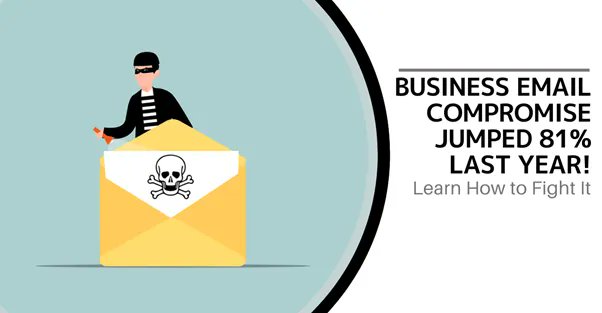 Databranch's tweet image. Business email compromise rose by 81% last year. Is your business properly protected from this type of nefarious attack?

Contact Databranch today at info@databranch.com to learn the steps your business should take.

buff.ly/4409uAj
 
#BusinessEmailCompromise #BECAttacks
