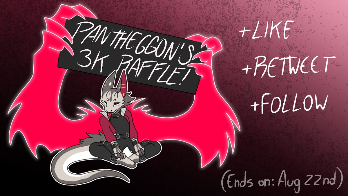 [3K Milestone Raffle!]
Ends on: August 22nd, 2023.
Winner gets a full ref sheet or an art piece of their choice!