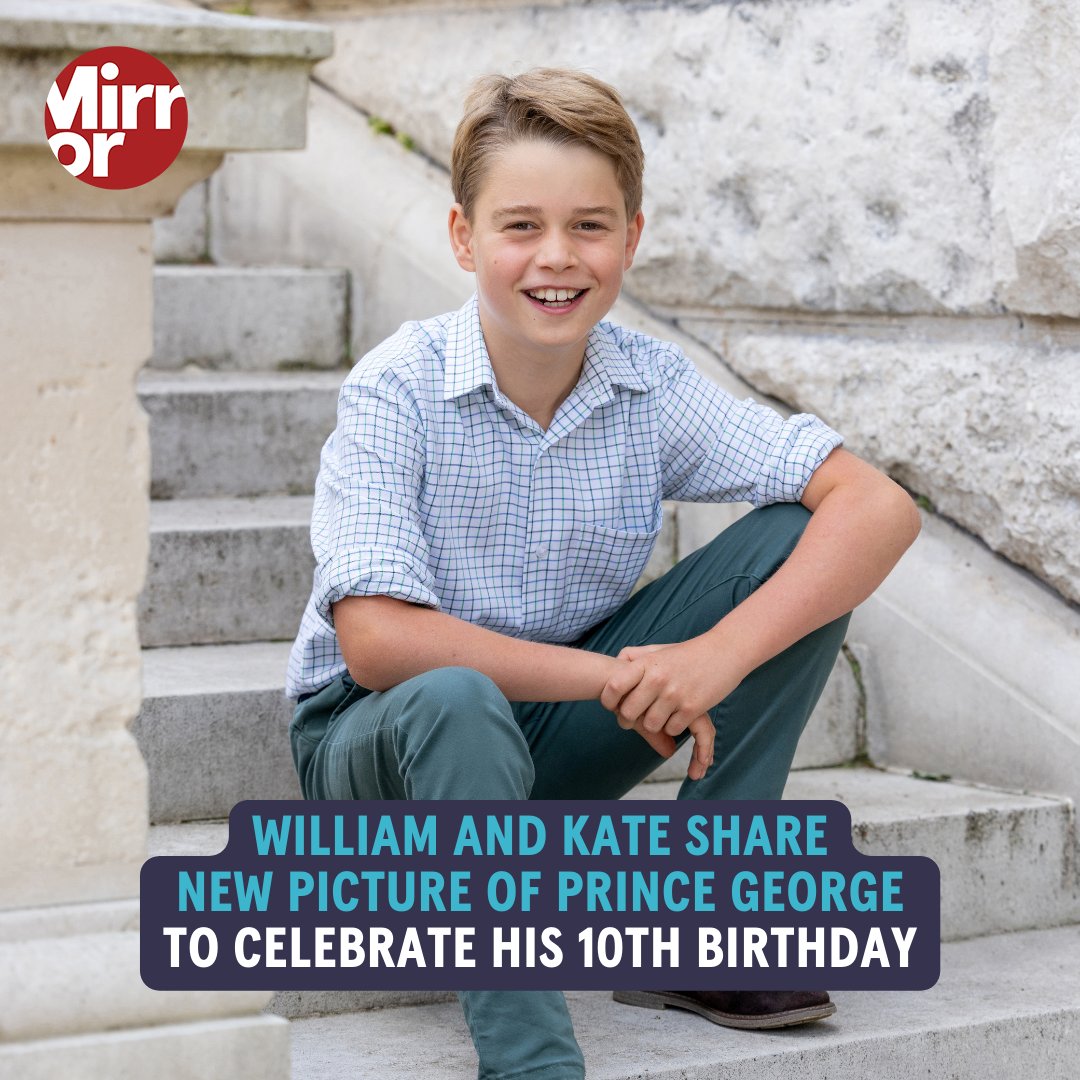BREAKING: Royals release new photo of Prince George to mark his 10th birthday on Saturday
