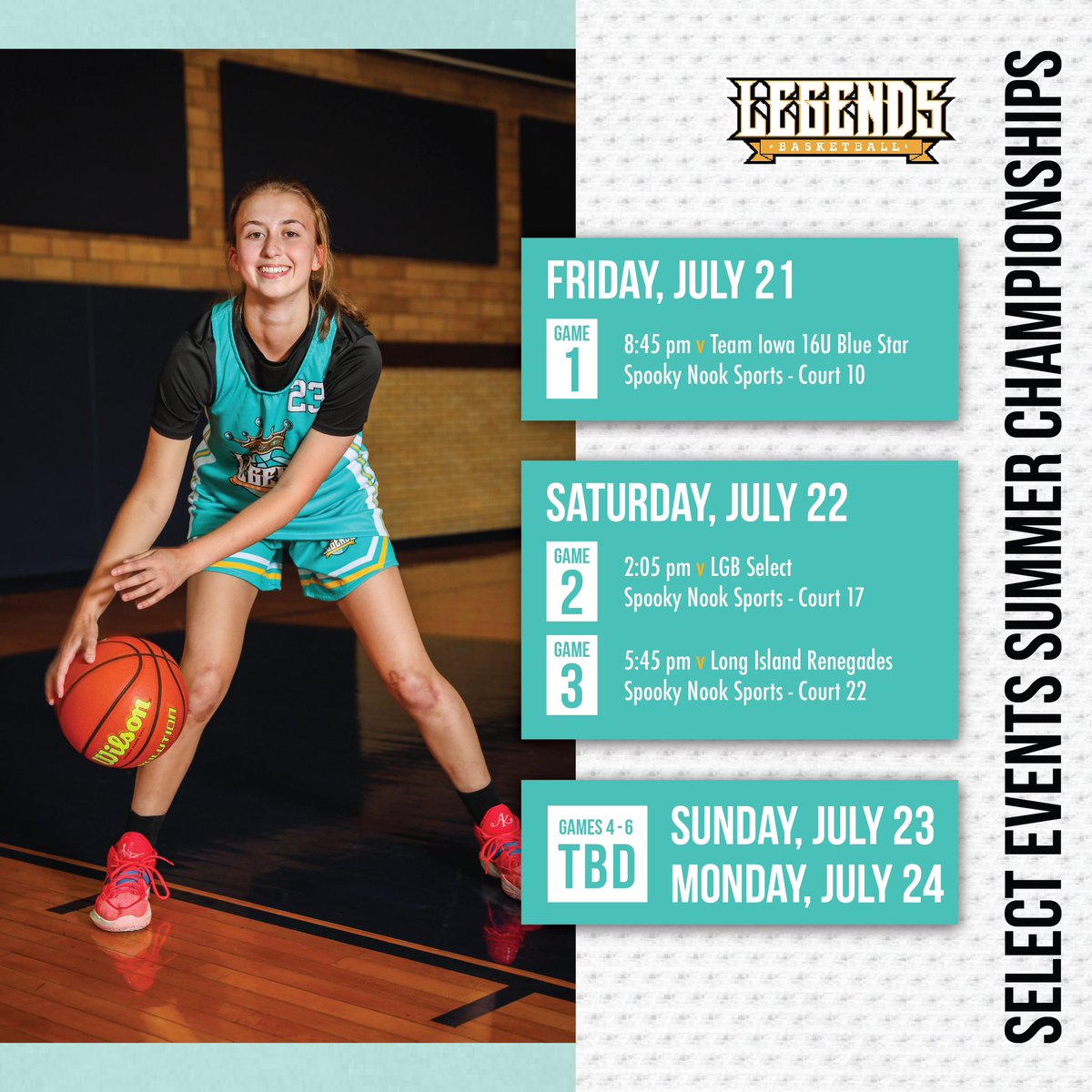 Heading out to Spooky Nook for our last tournament of the summer!!! Last one, best one! 🏀