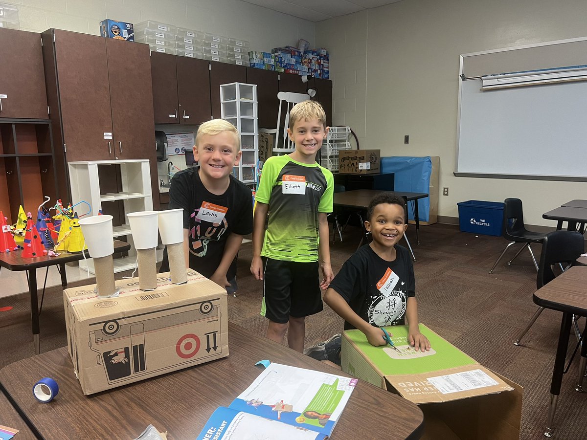 What a FUN week at Camp Invention!!! I’m not sure who loved it more… me or the kids 💛We explored, created, solved problems, and celebrated along the way! Thankful for a week of camp spent together! <a href="/CampInvention/">Camp Invention</a> <a href="/theSMSD/">SM School District</a>
