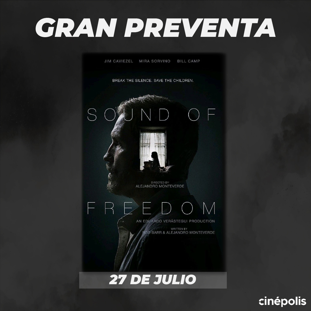 ¡Oficial! #SonidoDeLibertad se estrenará en El Salvador. Este próximo jueves 27 julio prepárate para la preventa. #soundoffreedom