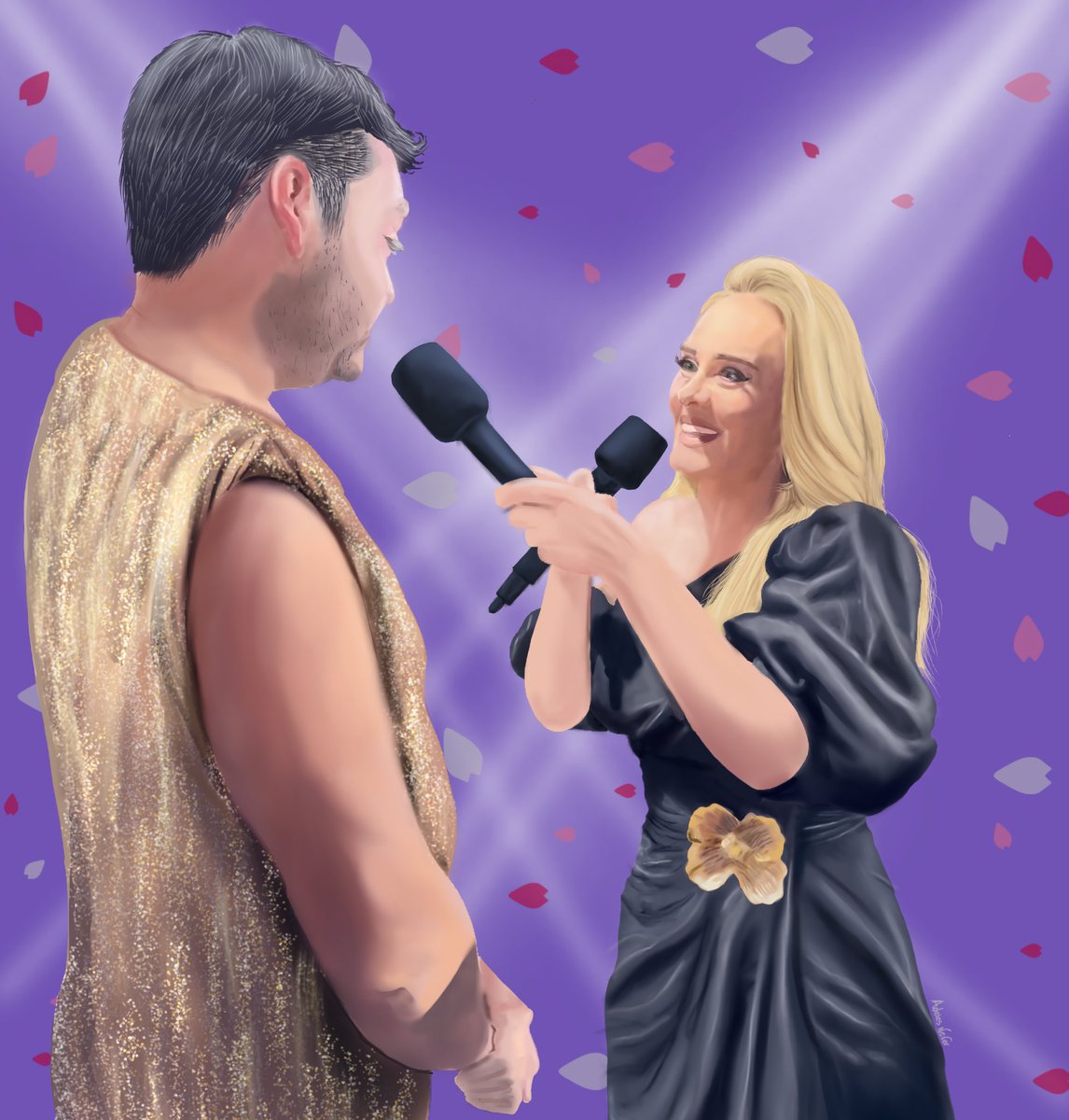 EricJumpsuit's tweet photo. Thank you @AdelesNever2 for this beautiful drawing! You are so talented! I absolutely love it!❤️❤️❤️ https://t.co/PtosXZtRql