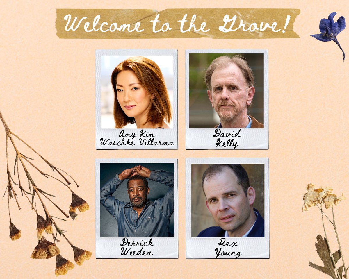 Santa Cruz Shakespeare is excited to have actors David Kelly, Derrick Lee Weeden, Rex Young, and Amy Kim Waschke from the @osfashland join our theatre company. Welcome to The Grove!