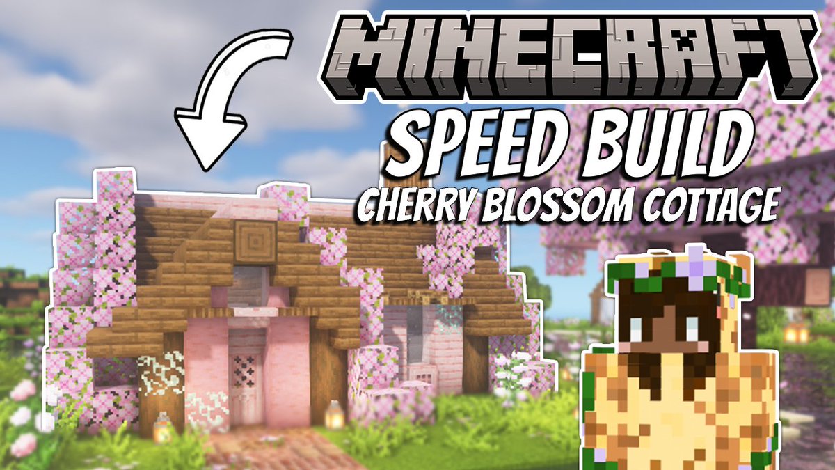 ❤️NEW VIDEO: CHERRY BLOSSOM COTTAGE! - Minecraft, Speed Build🌸✨ 
youtu.be/PIZW003j4s4 
#Minecraft #Minecraftbuilds #YouTube #NewVideo #FranticGaming