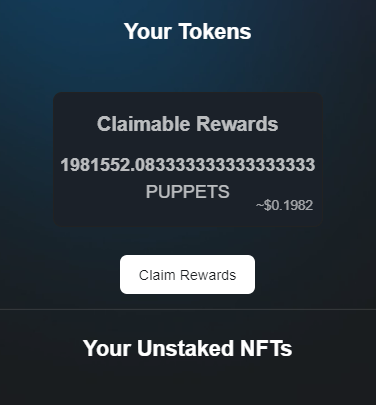 PuppetsCoin's tweet photo. Day two one NFT https://t.co/CM4oOEGdbs