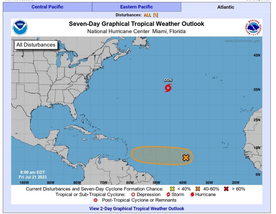 ngel58860442's tweet photo. #Cuba 🇨🇺
Atentos a la evolución en la próxima semana de una honda tropical en desarrollo sobre aguas abiertas del Atlántico.
#CubaObserva
#CiclonesTropicales https://t.co/aQHa6ohnav