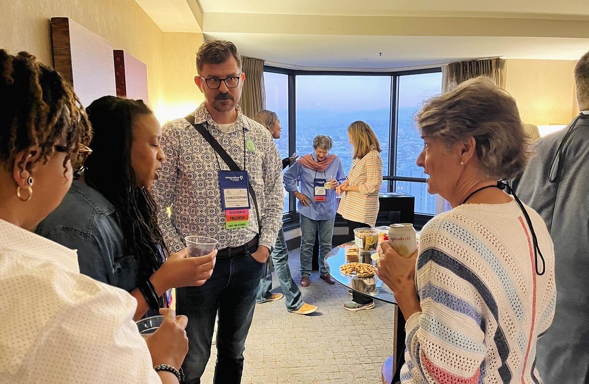 NarrativeEnnea's tweet photo. Good times at the #IEAglobal Keynote address, in our TNE hospitality suite, and at this morning’s panel on the Enneagram and activism!

#enneagram #narrativeenneagram #iea #ieaconference #iea2023 https://t.co/rtZY48TNJN