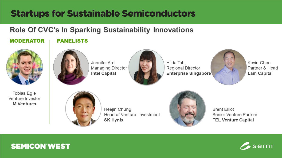 jenny_ard's tweet photo. As a passionate member of the #SEMI S3 program, I’m thankful to have gotten to speak about how CVCs can spark #sustainability efforts at #SEMICONWest2023. Each company is doing crucial and amazing work to raise the bar for #startups and the #semiconductor industry. https://t.co/zJACjqYPDT