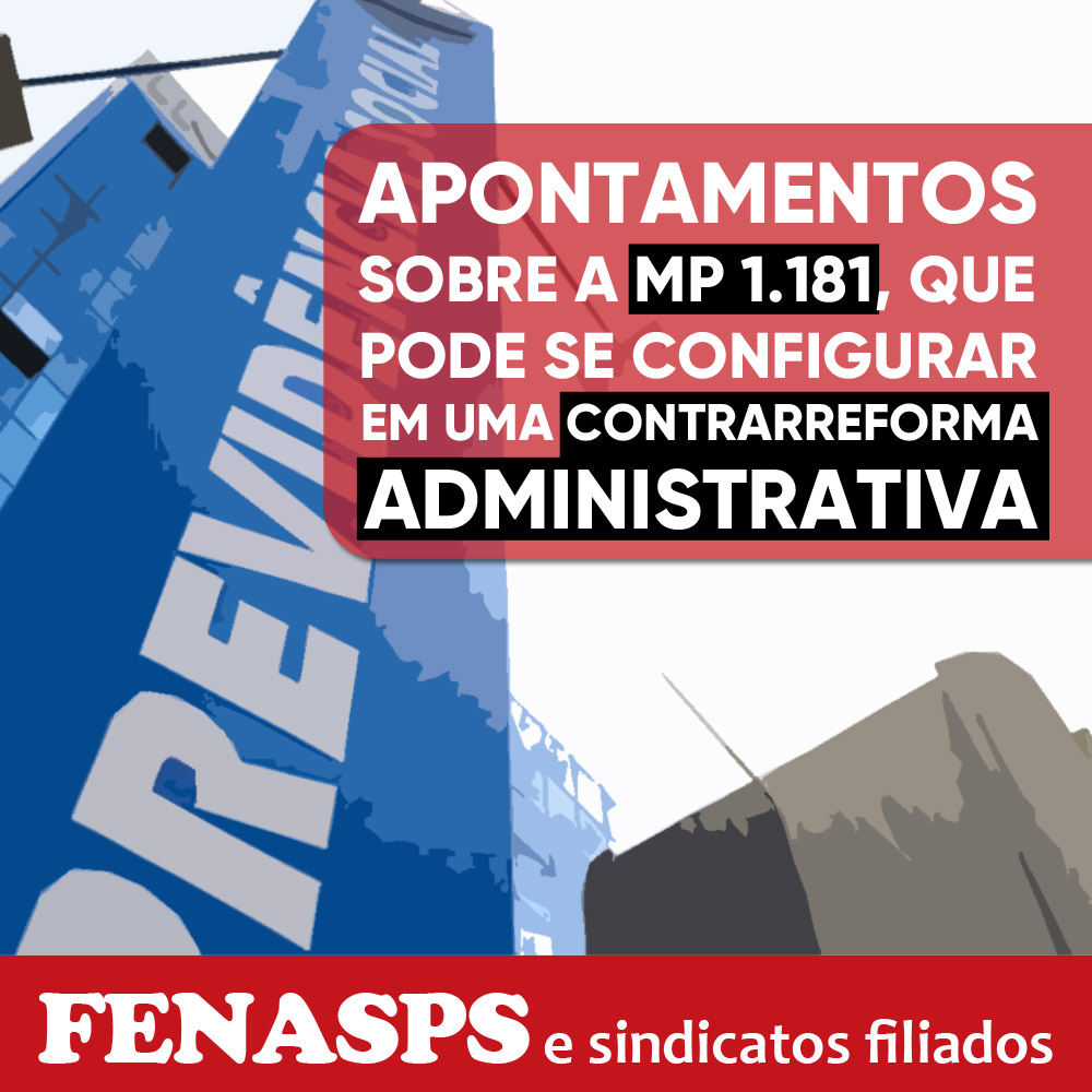 fenasps's tweet photo. A MP nº 1.181, de 18/07/23, traz alterações que significam um enxugamento do Estado, em uma espécie sorrateira de Contrarreforma Administrativa!
Saiba mais na nossa nota:
https://t.co/GnmOMjxYzf
#INSS #Concurso #Reforma #ReformaAdministrativaNao #Reducao #ServidoresPublicos https://t.co/oov9yR5iSA