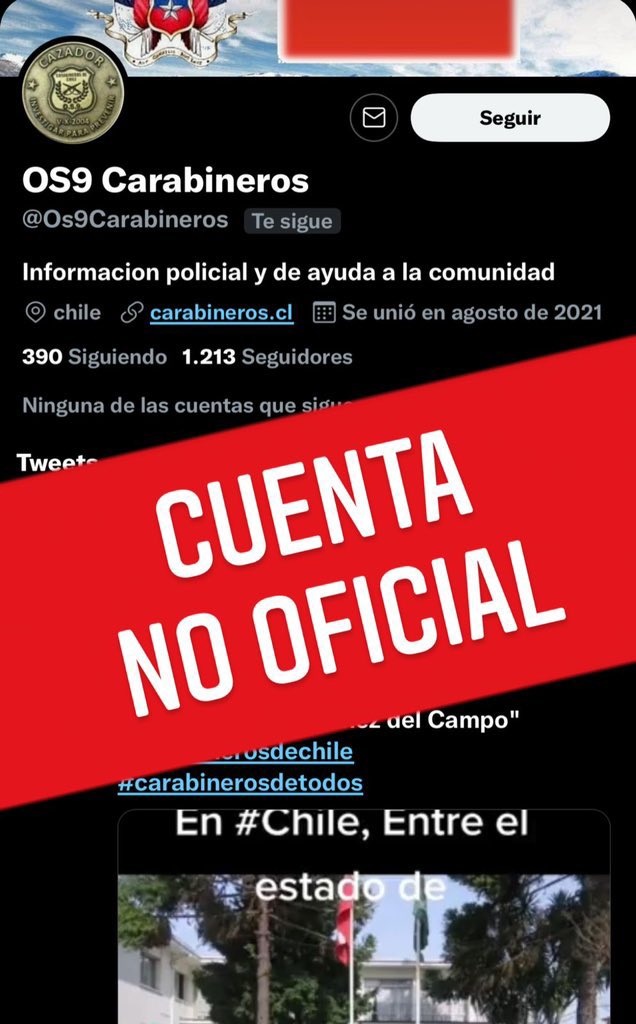 Carabineros de Chile tweet media