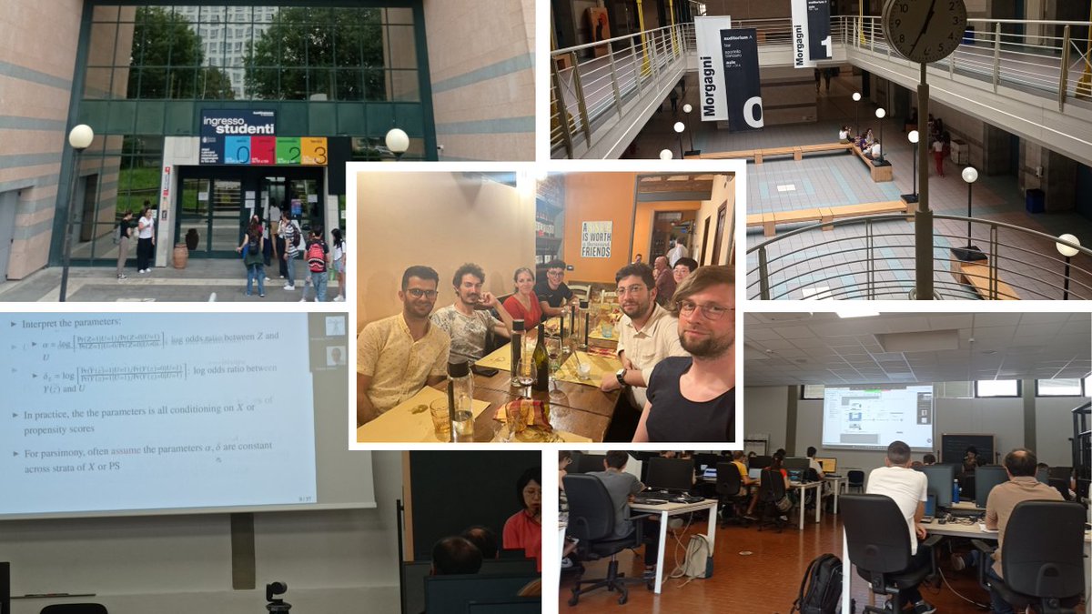 Highlights of 5 days at summer school in Bayesian Causal Inference at the University of Florence.

Key point: the use of propensity score, principal stratification, and instrumental variables for handling confounding and noncompliance bias

12-16 June, 2023 | , Florence, Italy