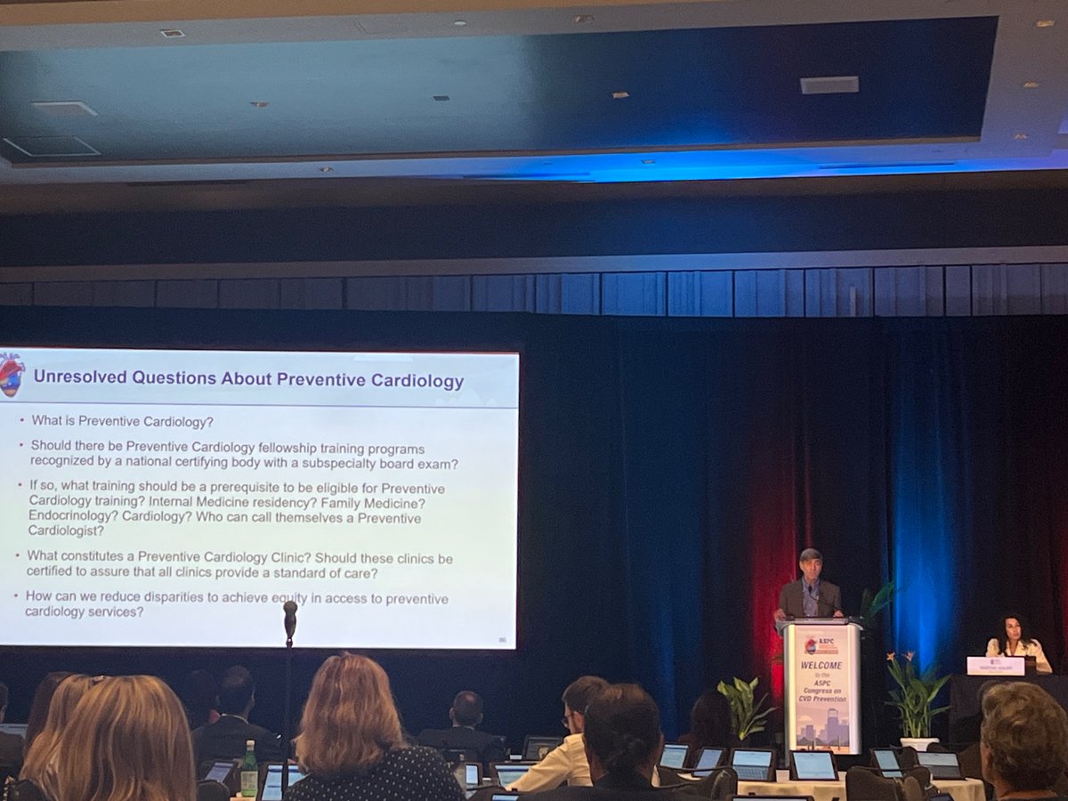 Status of #cvPrev training in the 🇺🇸—- not much 🤷🏻‍♀️ 

Excellent perspective and thought provoking questions by Dr. Maron….we have work to do! <a href="/ASPCardio/">ASPC</a> #ASPC2023
