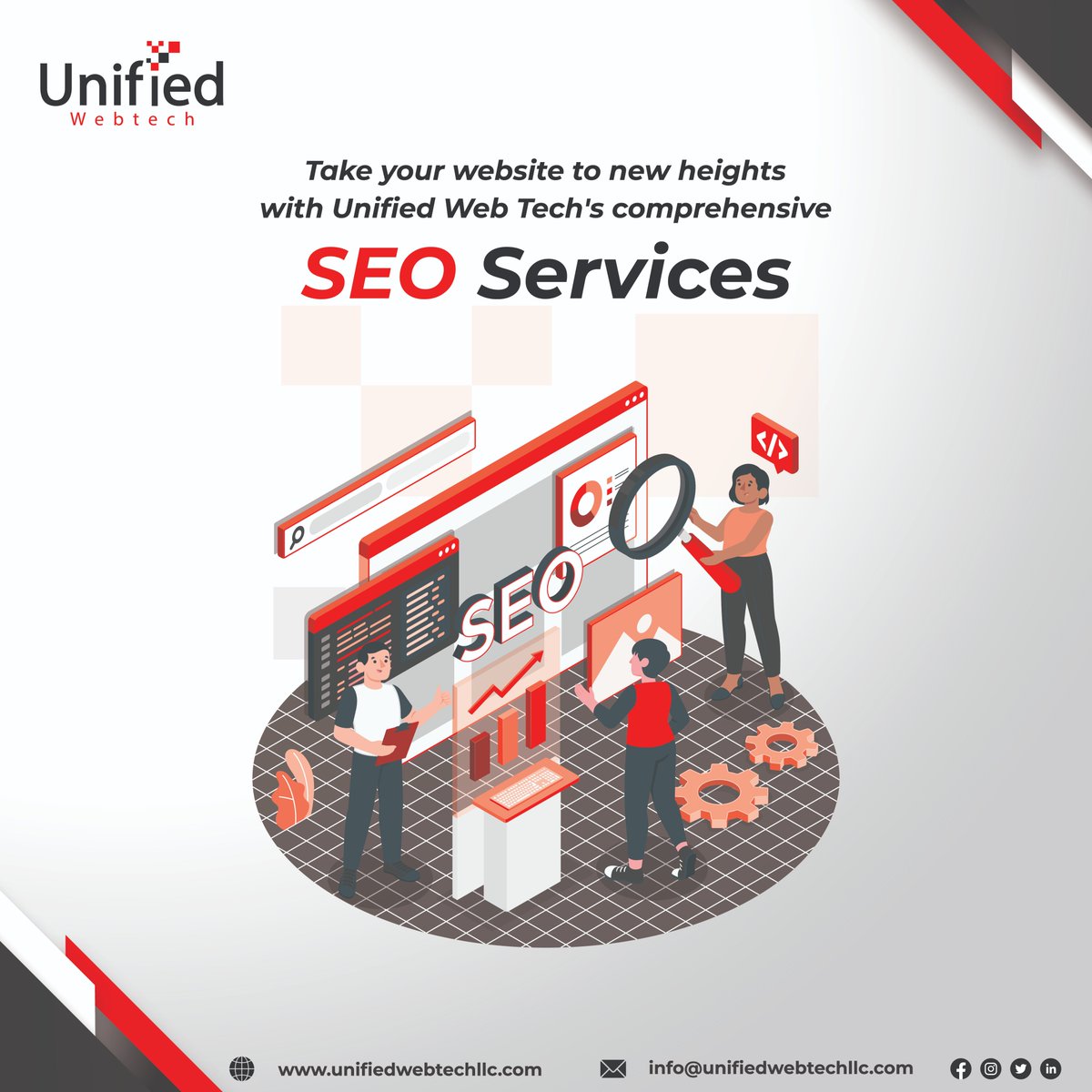 UnifiedWebTech's tweet photo. Discover the power of effective SEO with Unified Web Tech! π Boost your online presence, drive organic traffic, and dominate search engines. π Partner with us and unlock your digital success. πΌβ¨
#UnifiedWebTech #SEO #OnlineSuccess #DigitalMarketing #SEOServices #USA https://t.co/cXzRFYvcrY