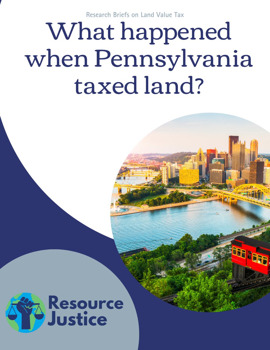 Over the past century, various forms of #landvaluetax have been implemented in 20 municipalities across Pennsylvania.

Read more in our latest research brief titled "What happened
when Pennsylvania taxed land?" here: schalkenbach.org/wp-content/upl…