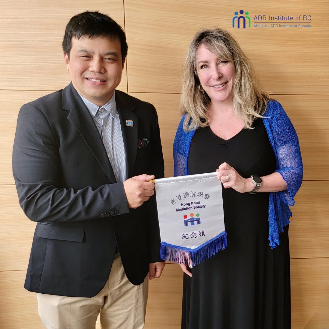 ADR_BC's tweet photo. Building new bridges!  💫
Our administrative team was honoured to host Aaron Lau, President of the Hong Kong Mediation Society.
Thank you, Aaron, for taking the time to connect  and congratulations on all the incredible work being done by the HKMS!#adrbc https://t.co/VdhUYMediZ