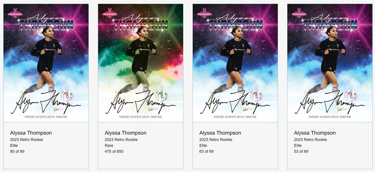 RicEllisCards's tweet photo. Excited about these! 3 @ParksideCards #Keepr Alyssa Thompson Auto Redemptions in 13 total packs. https://t.co/g8dYnDvOtV