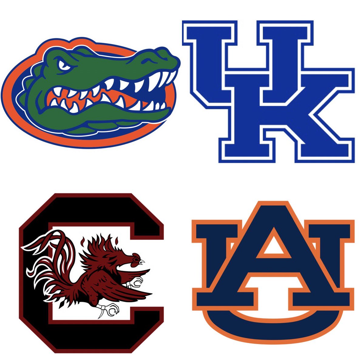 SatDownSouth's tweet image. Who has the best logo in the SEC?