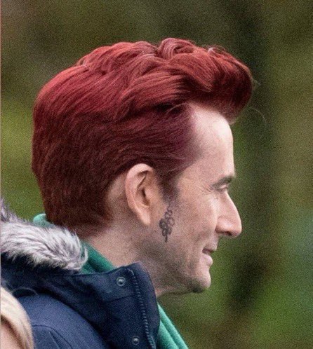 n00bmetal's tweet photo. crowley. crowley’s new hair color is 6.66. That’s the color coding. his hair is literally demonic. i love this show https://t.co/SGGPxGjJBq