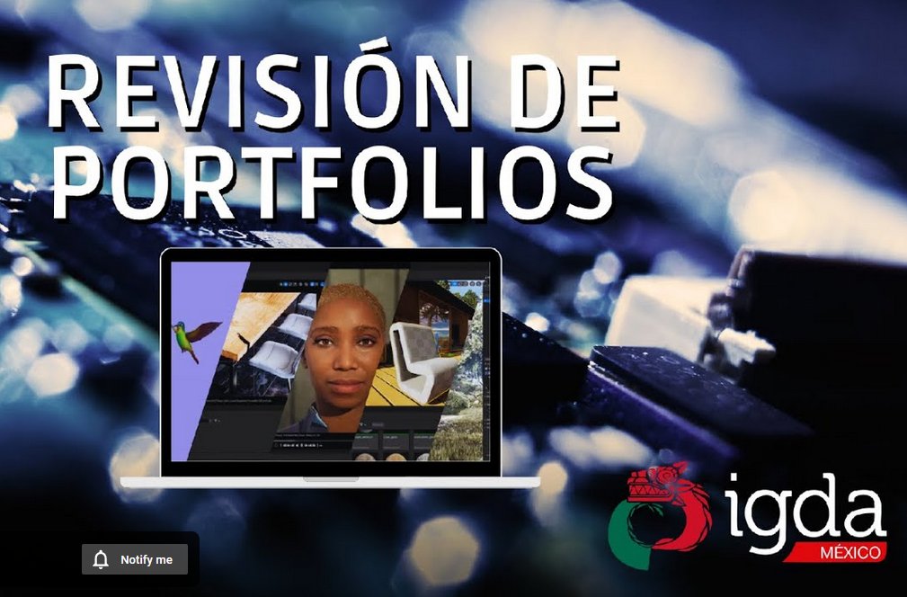 Public portafolio review!!

Hoy a las 12 quiero invitarte a algo muy especial
Un desarrollador de ambientes de videojuegos Sr. Enviroment Artist.

Revisa en vivo el portafolio y CV de dos jóvenes desarrolladores paradarles tips, recomendaciones y más. 
bit.ly/3DphCi4