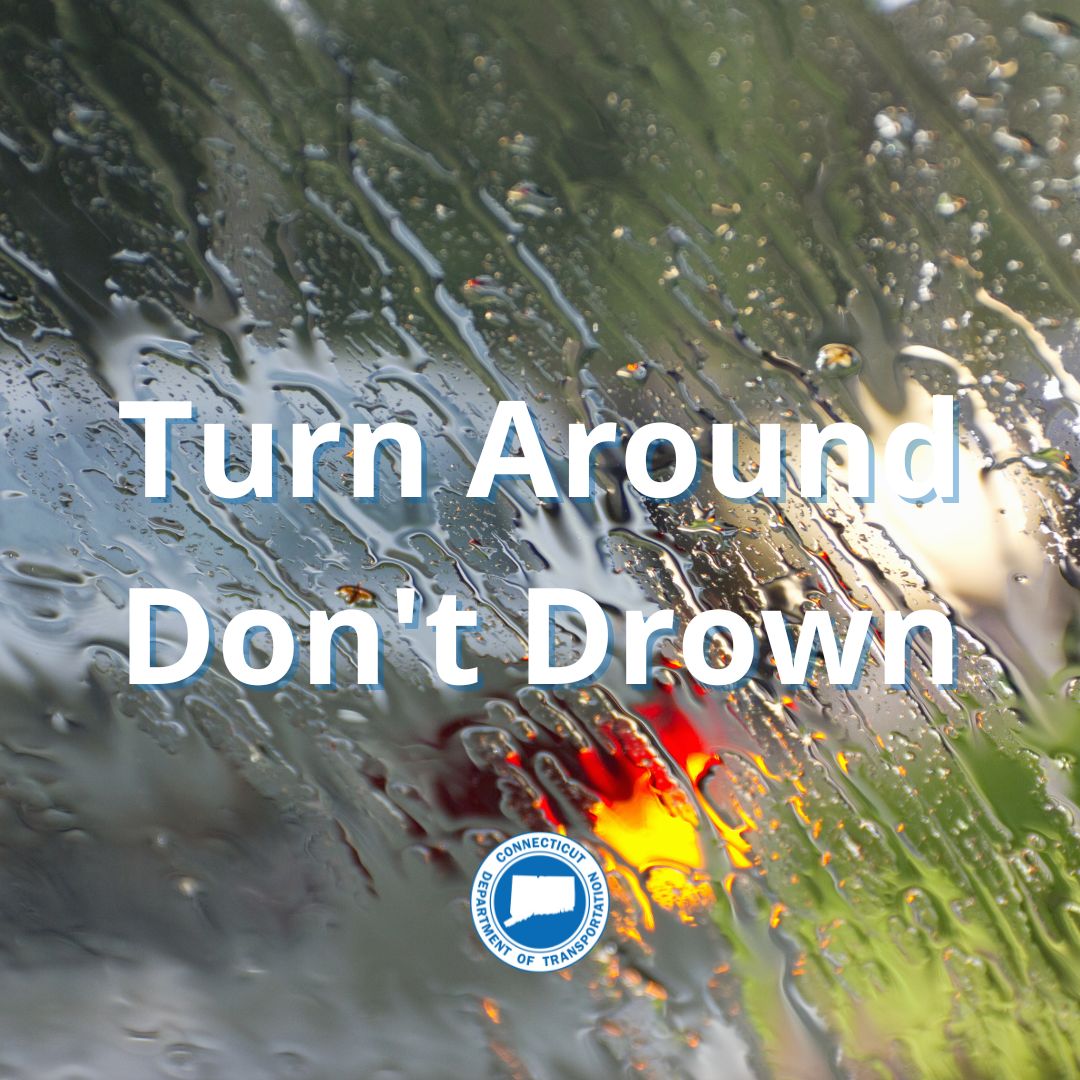 ⚠️ There may be roadway flooding in some areas due to storms. Remember to always:

☑️ Slow down
☑️ Increase your following distance
☑️ Check CTroads.org before you go

If you see a flooded roadway, #TurnAroundDontDrown.