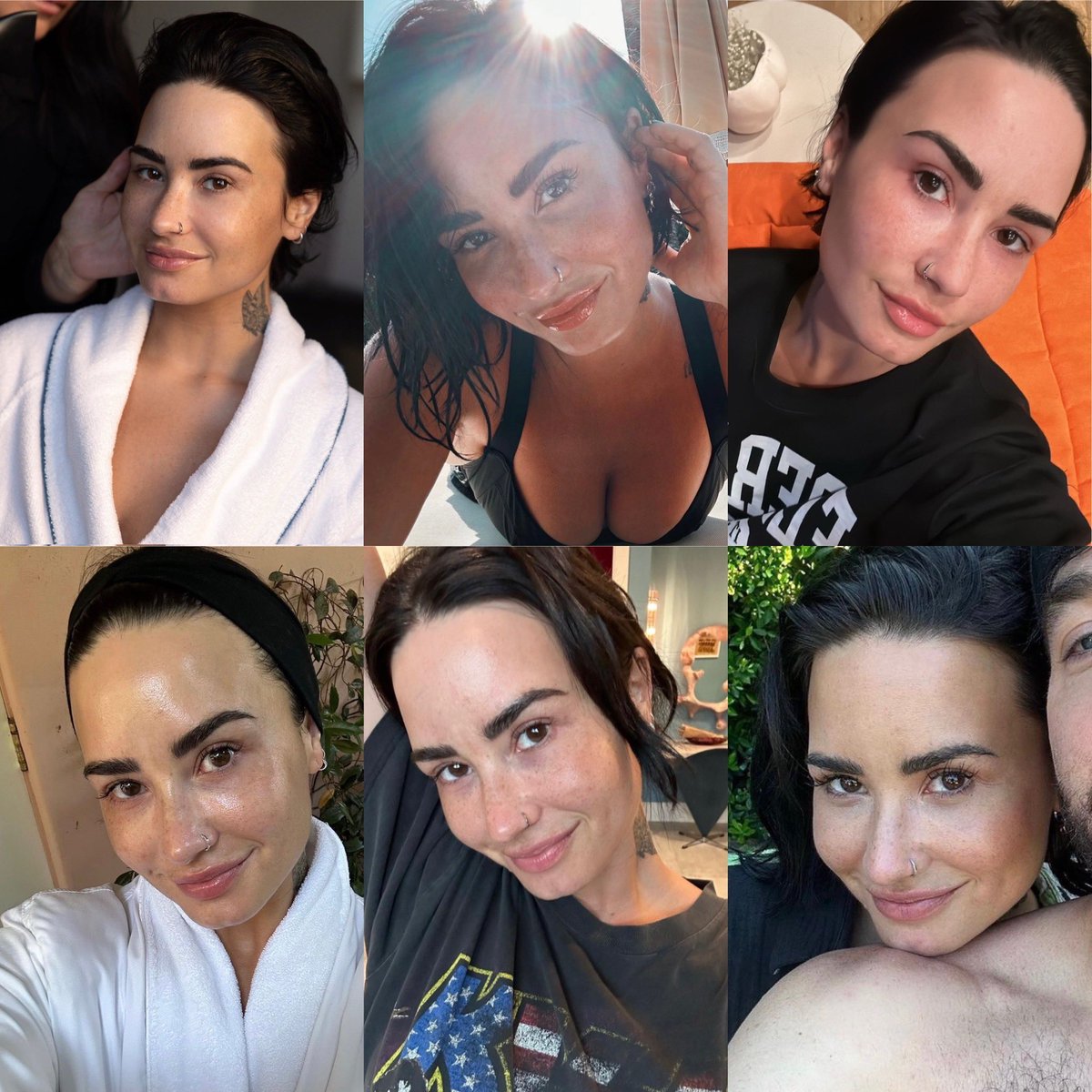 RT @daddyssues29: Demi Lovato without makeup 2023 edition. https://t.co/OGj6yLh0oi