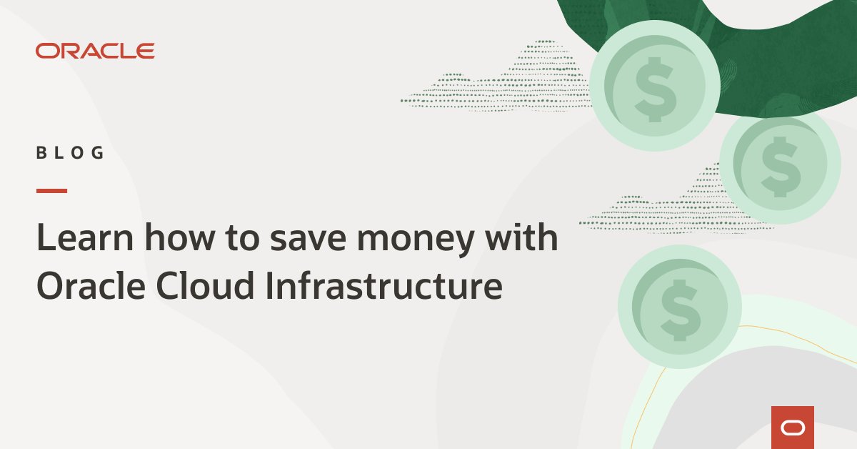 Oracle E-Business (@oracle_ebs) on Twitter photo Did you know that <a href="/OracleCloud/">Oracle Cloud</a> Infrastructure (#OCI) offers the same services as other competitors for less? Get more info in this detailed breakdown. social.ora.cl/6019PT8UH Did you know that <a href="/OracleCloud/">Oracle Cloud</a> Infrastructure (#OCI) offers the same services as other competitors for less? Get more info in this detailed breakdown. social.ora.cl/6019PT8UH