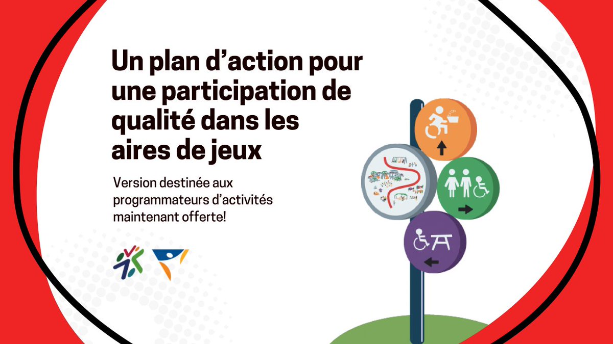 Bon départ est fier d’avoir soutenu le développement d’un plan d’action pour une participation de qualité dans les aires de jeux, la plus récente ressource de @CanDisParPro. Pour en savoir plus et accéder au plan d’action, visitez bit.ly/46FcPqa. #JeuxInclusifs