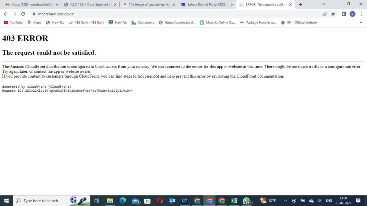 #SaharaRefundPortal
It’s commendable and historic decision. 
#Amitshahji <a href="/AmitShah/">Amit Shah</a> <a href="/RBI/">ReserveBankOfIndia</a> 
It’s 3rd day trying continuously but portal is not working. 
Waiting patiently for tech team to do the job and hope there should not be any deadlines or short timelines to apply for