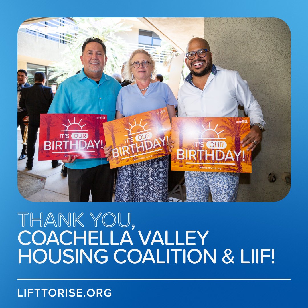 We can’t say enough about how important @CV_Housing and @Liifund have been to the progress on our collective goal of building more affordable housing units in the Coachella Valley. We were happy to celebrate our fifth birthday with them.
