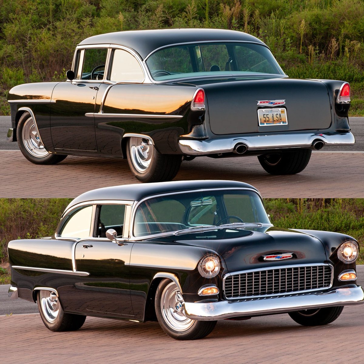 modernrodding's tweet image. A clean, nostalgic '55 Chevy... 
-
Powered by a Chevy Performance LSA backed by a Tremec six-speed and riding on an Art Morrison chassis. Read more. #ModernRodding 
-
inthegaragemedia.com/1955-chevy-rol…