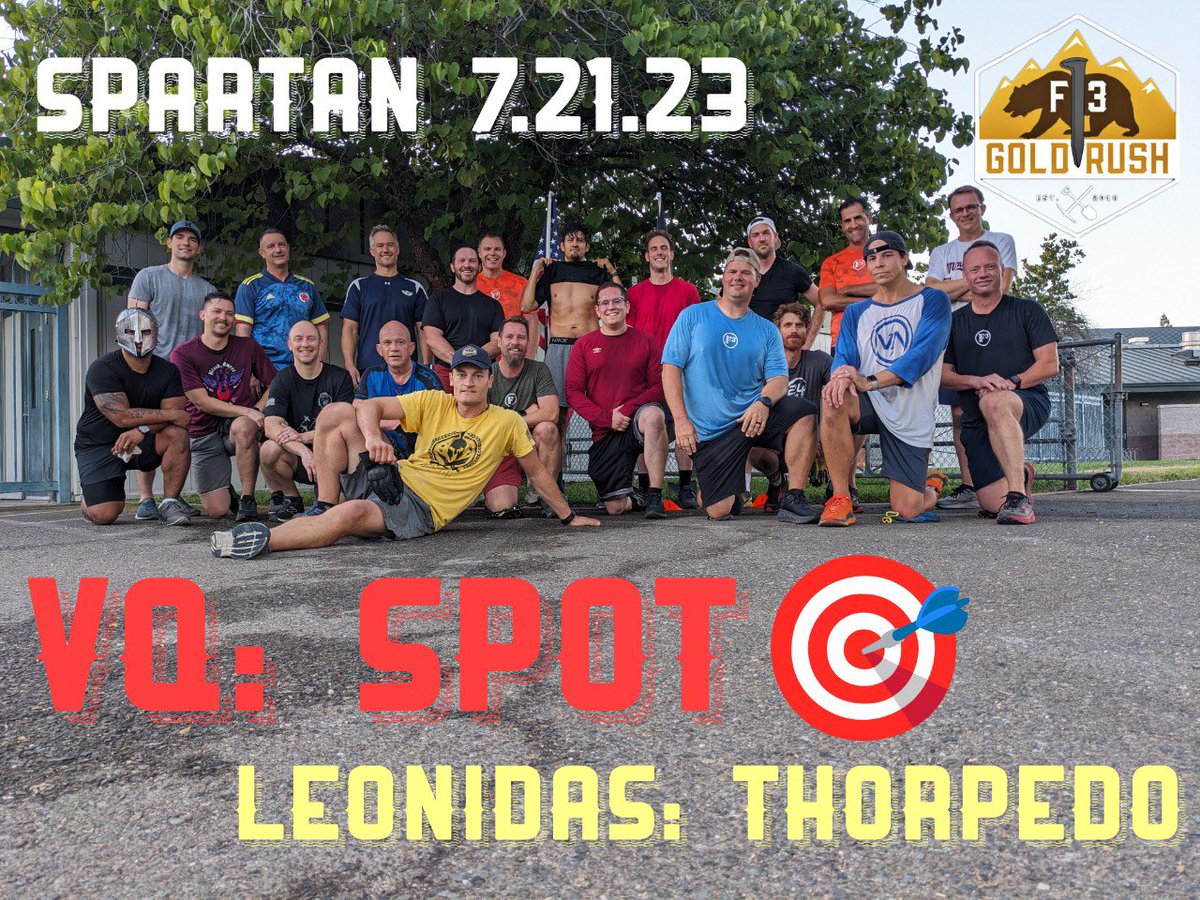 Another round of VQs this week. Congrats to Sup, Alice, Hansel and Spot for stepping up their leadership! Way to go gentleman! <a href="/F3Nation/">F3</a>