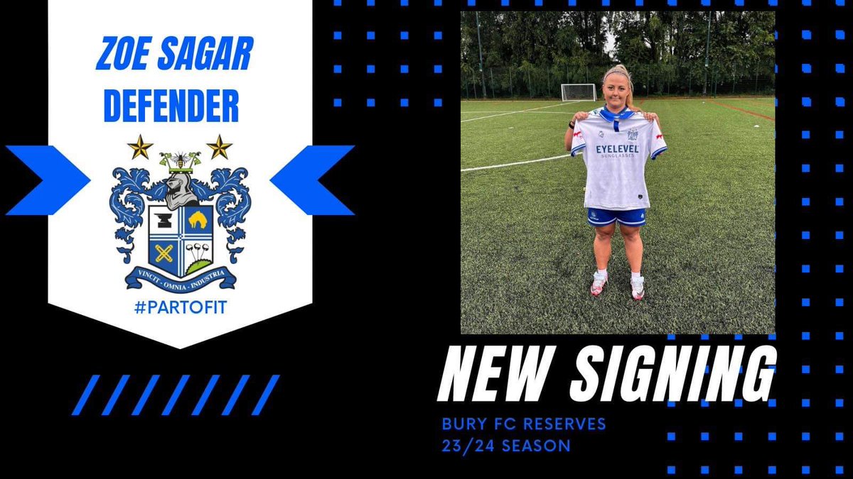 Absolutely delighted to announce the signing of <a href="/SagarZoe/">Zoe Sagar</a>, a quality talent at the back, crucial for the devs last season, moving back up to the reserves ahead of 22/23 ✍️😅

#BuryFC | #PartOfIt
