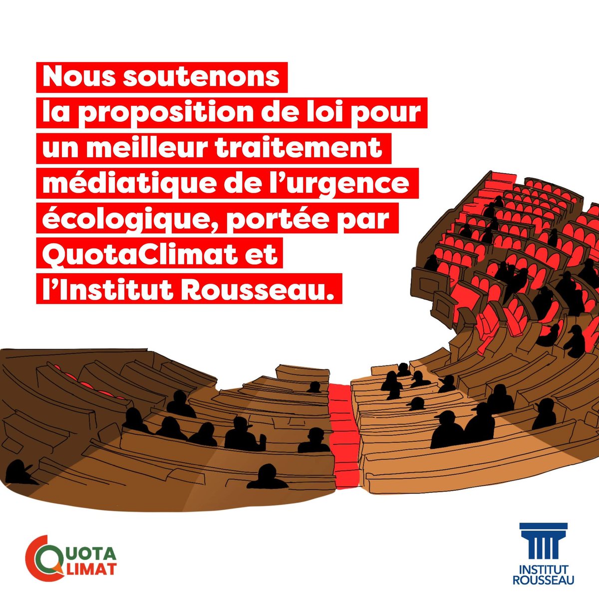 DeclicProjet's tweet photo. C'est inédit, en France et à l'international : une proposition de loi pour améliorer le traitement médiatique de l'urgence écologique est publiée par @QuotaClimat &amp; l'@InstitRousseau !

Notre droit à l'information environnementale doit être défendu : nous soutenons l'initiative. https://t.co/OHVFtNwY5e