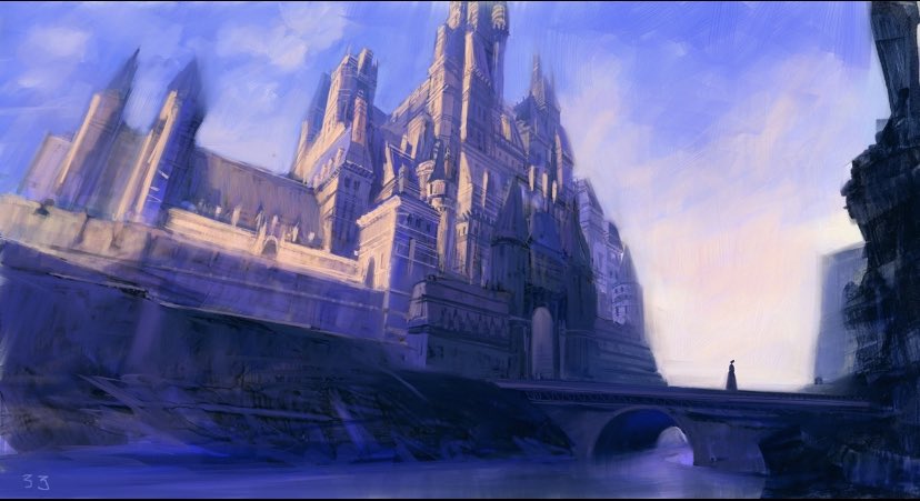 elendilions's tweet photo. concept art from the animated barbie films that remind me of tolkien locations; a thread https://t.co/RX0qsW3P6U