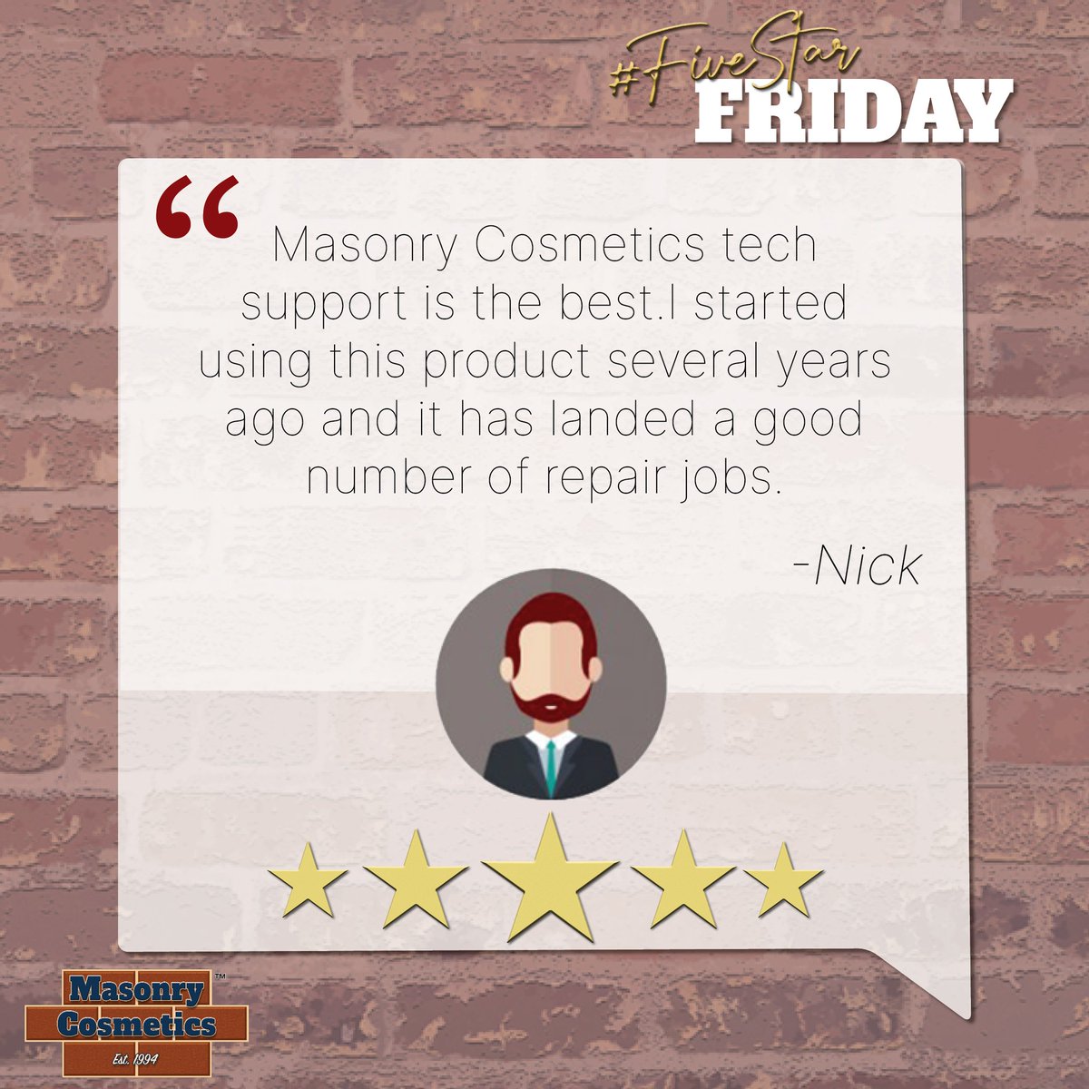 Thank you for the feedback, Nick! We love helping others grow their business with the best staining system out there. #MasonryStrong #BrickStain #DIY 😎