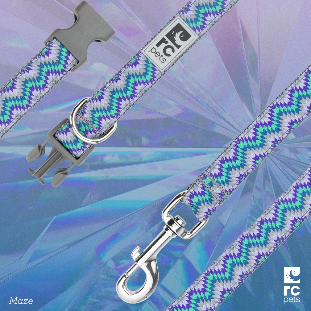 Fresh Release Friday! 

Be aMAZEd by this fun new pattern, get it?! 💜

Now available at rcpets.com - find it in our collar and leash collection.

#rcpets #welovepets #inspiredbypets #makeeverydayatreat