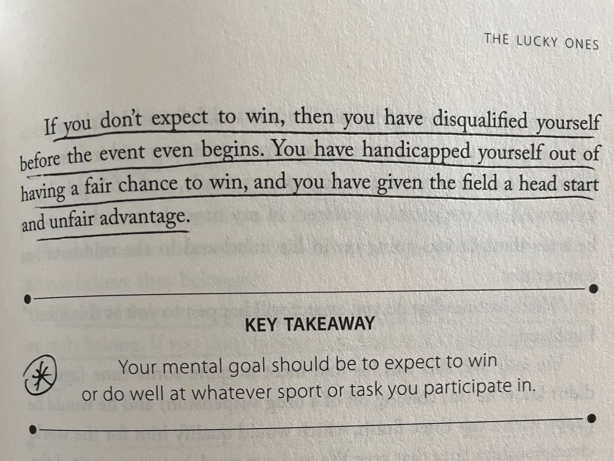 Winners expect to win.