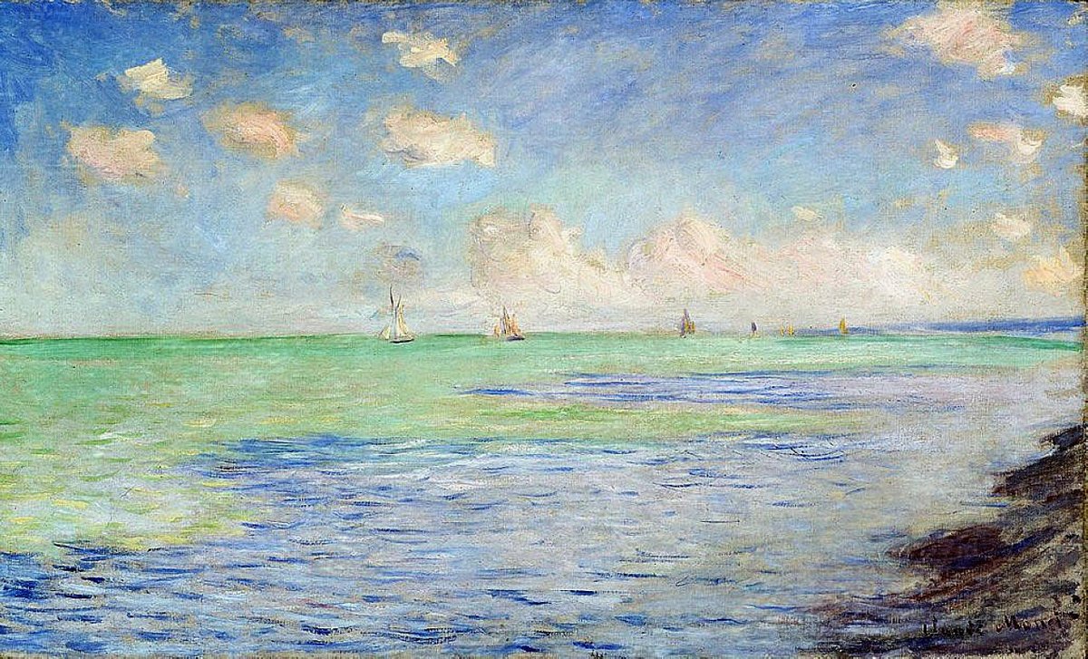 The Sea at Pourville, 1882 wikiart.org/en/claude-mone…